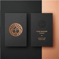 Business Card Gold foiling